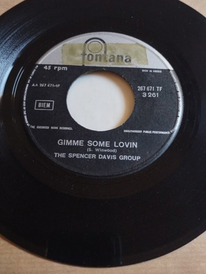 The Spencer Davis Group Gimme Some Lovin 7" σινγκλ, ελληνική έκδοση 1966