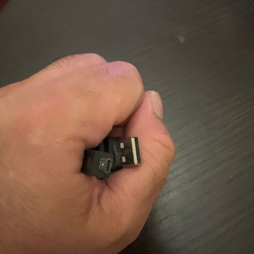 USB to Mini-USB cable used, data transfer and charging