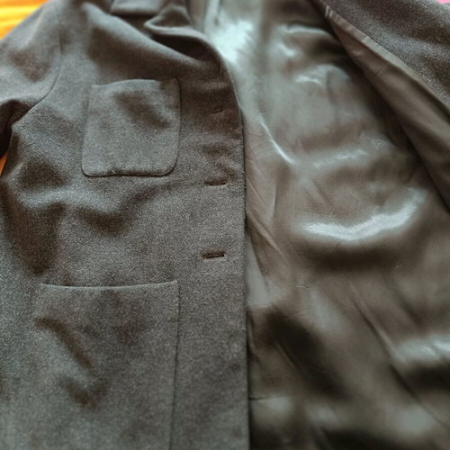 Artisti Italiani wool short coat used, size Medium, anthracite