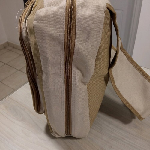 Crossbody bag new, beige, durable material for daily use