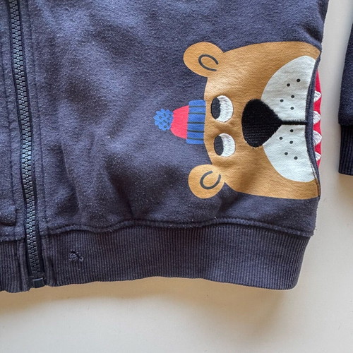 Dpam boys' jacket for 8 years old used, blue with zipper
