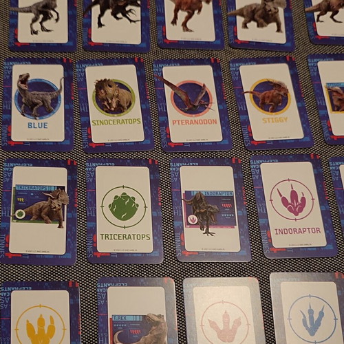 Jurassic Park memory cards new, 24 pieces
