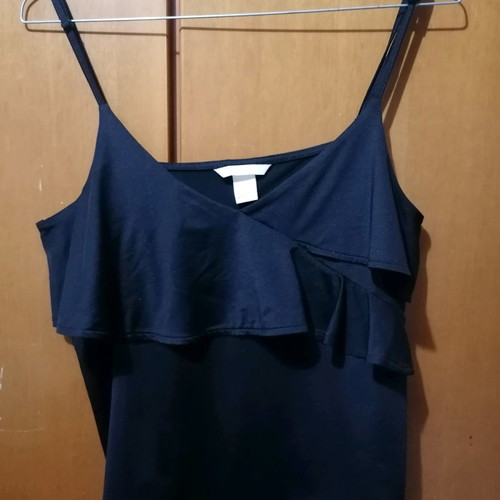 H&M sleeveless blouse new, black, size S