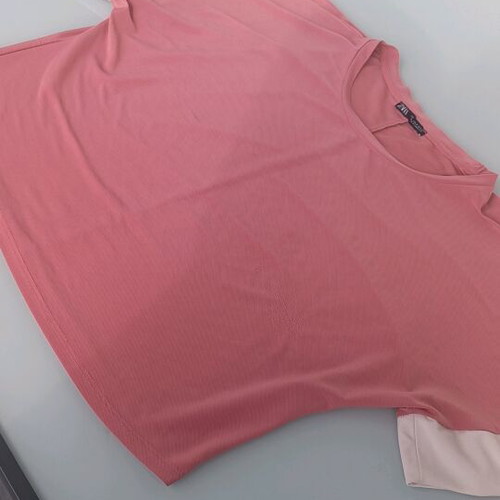 Zara blouse used, size S, white and pink