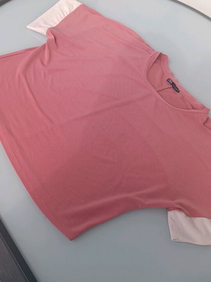 Zara blouse used, size S, white and pink