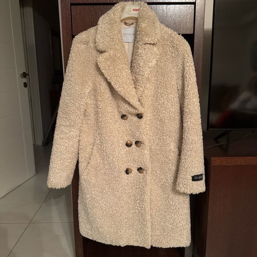 Rino & Pelle teddy coat like new, beige, size M