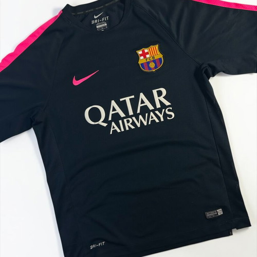Nike FC Barcelona Vintage Y2K 2014-2015 Training T-shirt Obsidian Pink like new