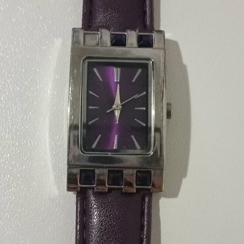 Wristwatch used in purple color with light wear