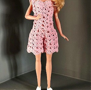 Ρούχα Barbie κεντητά χειροποίητα.