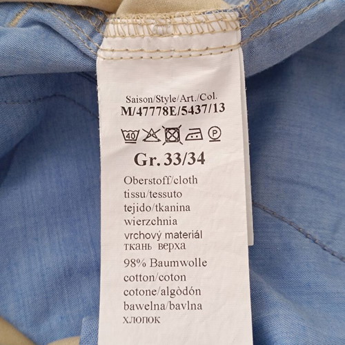 Camel Active Madison chino pants like new, beige, straight fit, W33/L34