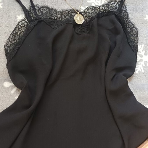 Lingerie lace top like new, black, size S