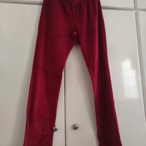 Velour children's sweatpants Bodymove L like new, red