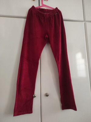 Velour children's sweatpants Bodymove L like new, red