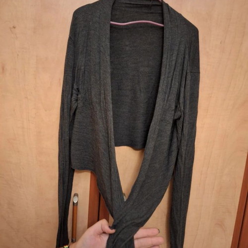 Viscose cardigan dark gray like new, size M