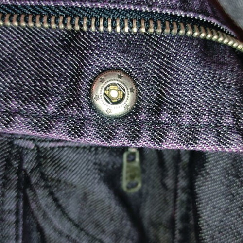 Stradivarius spring denim jacket used, size S, bluish purple