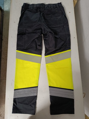 Παντελόνι εργασίας hi vis καινούργιο, νούμερο 46, κίτρινο