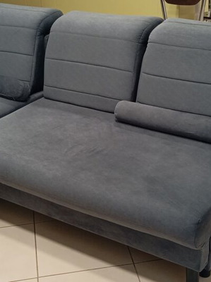 Τριθέσιος καναπές Eurosofa 2025 σαν καινούργιος, γκρι-ανθρακί