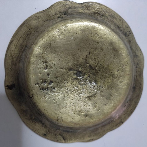 Antique bronze tray 11.5 cm with imperial double-headed eagle, like new