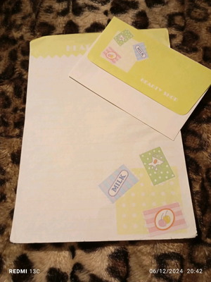 Correspondence used with folder and set sheet
