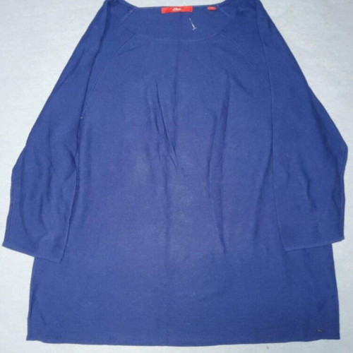 S.Oliver women's blouse used, blue, size L