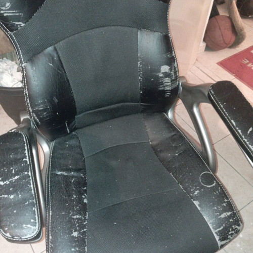 Gaming office chair used, leatherette