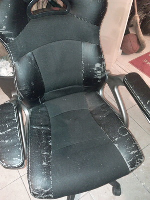 Gaming office chair used, leatherette