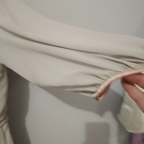 Evening pleated dress light gray like new, size XXXL