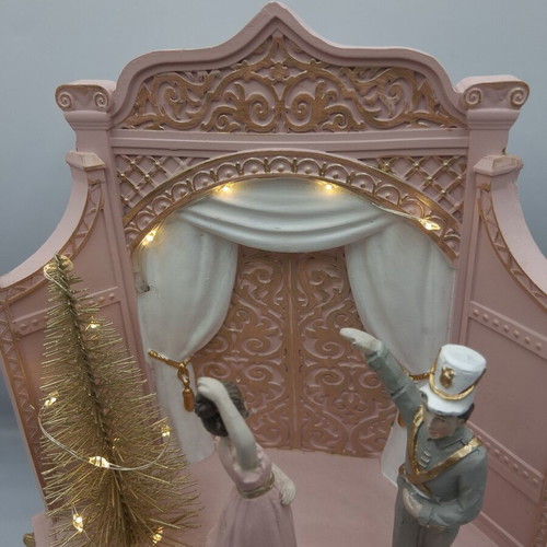 Nutcracker and Ballerina Christmas Music Box like new