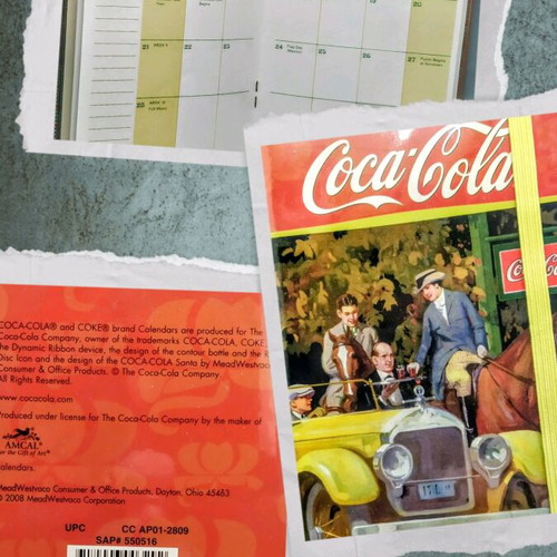 Vintage Coca-Cola planner 2009-2010 new