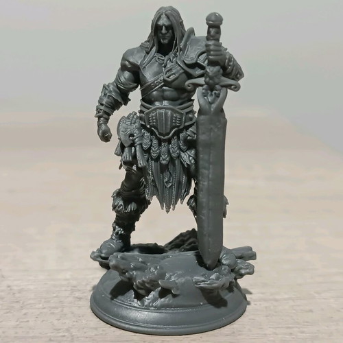 Heroquest barbarian and demon resin figures new
