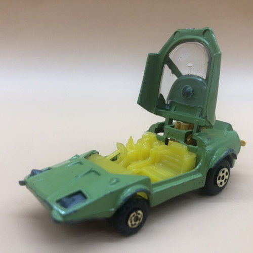 Space-Car Polfi Toys 1970’s used, scale 1/64, rare light green