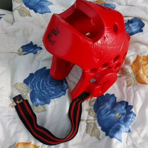 Tae Kwon Do head protector red used