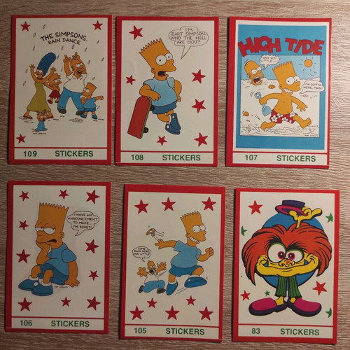 Crazy Cray stickers Carousel 1987 like new, 3 sealed packs plus 30 singles