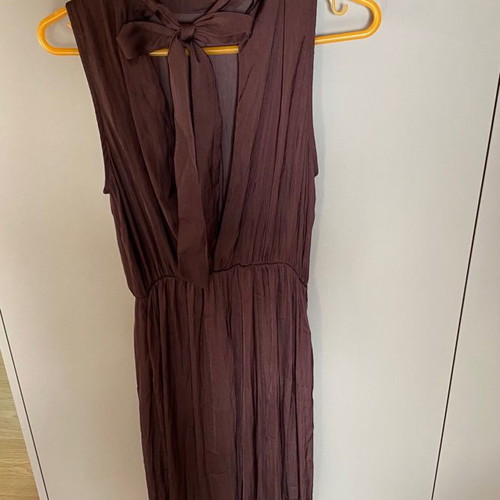 open lace back dress OYSHO. Long lilac dress TM  Hibuy market