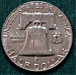  SILVER ½ Dollar 1963 "Franklin Half Dollar".