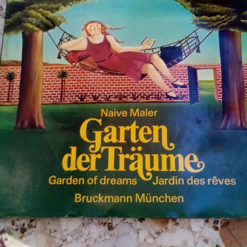 Coffee table book used with German painters Garten der Traume