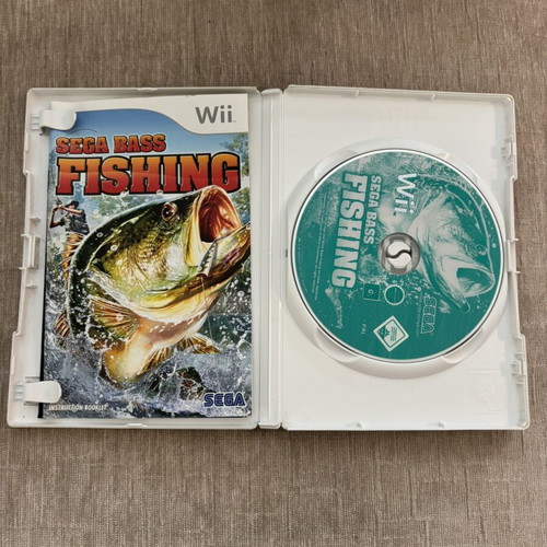 Sega Bass Fishing Nintendo Wii game used, English version complete