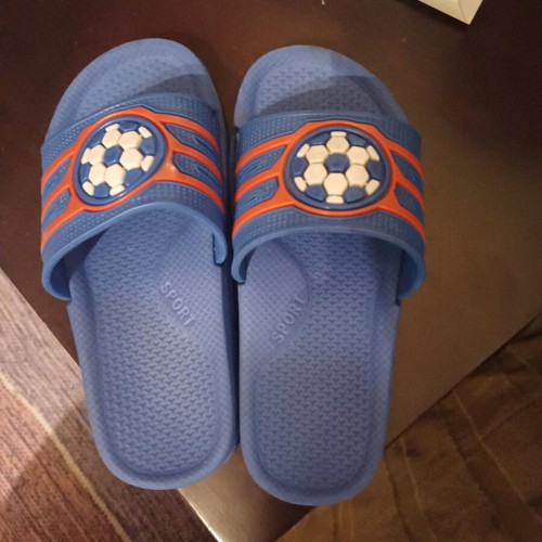 Children's slippers like new, size 25-26, blue