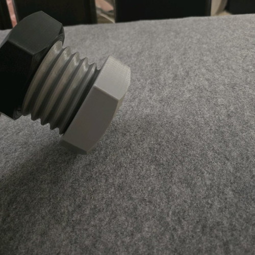 Container pencil holder used 3d printed with screw and nut gray-black