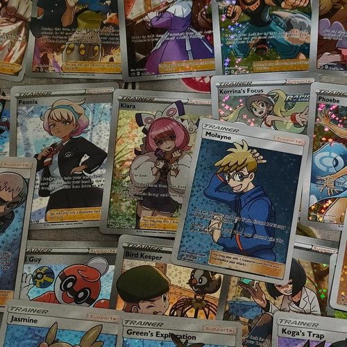 Pokemon Trainer Full Art Foil Cards set of 60 like new