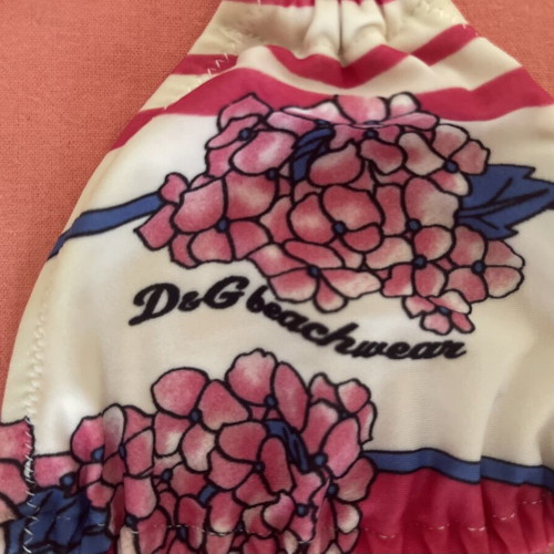 Bikini top Dolce & Gabbana beachwear used, floral multicolor, size M