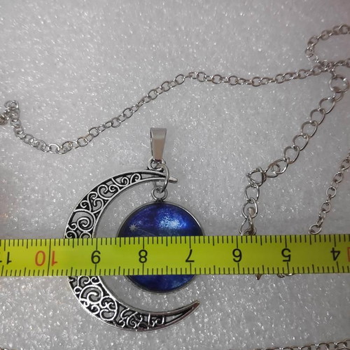 Pendant Aries Constellation with Crescent Moon like new