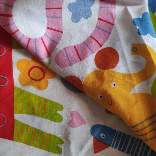 IKEA Animal Zoo cotton fabric new 1.20x3.00m Eva Lundgreen 2008