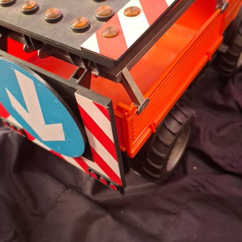 Bruder asphalt paving truck toy