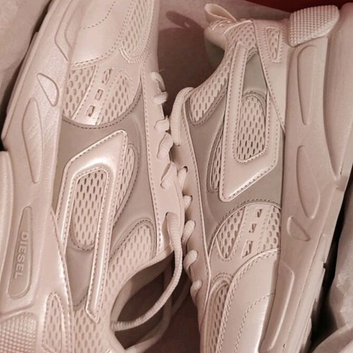 Diesel athletic shoes new, white, size 40