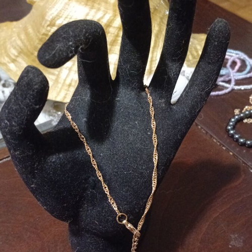 Anklet new twisted gold color