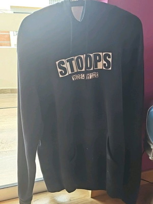 HUF STOOPS WORLDWIDE φούτερ με κουκούλα σε μαύρο, XL