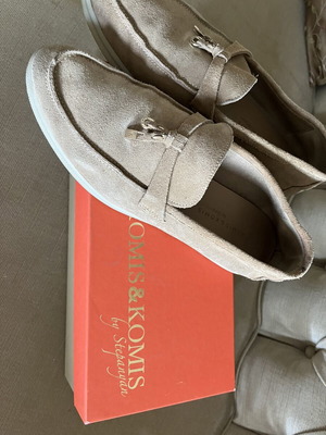 Komis & Komis leather loafers, beige, size 40