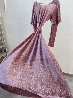 Nidodileda velvet dress new, pink