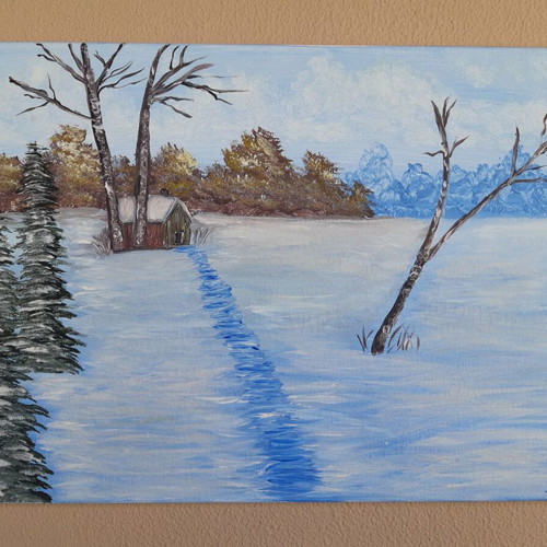Painting on canvas 60x40 cm new